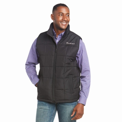 Black Men's Ariat Crius Insulated English Riding | 8079-VFHJL