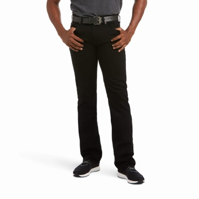 Black Men's Ariat M7 Slim Legacy Pants | 1257-TMNOL