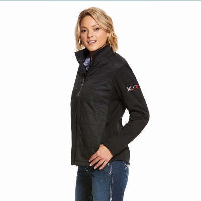 Black Women's Ariat FR Cloud 9 Insulated Jackets | 2359-CRKYX