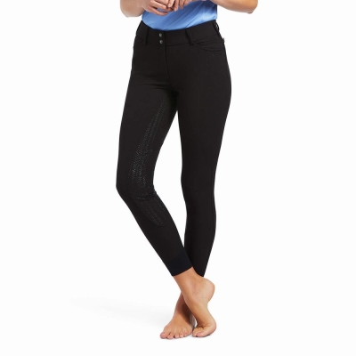 Black Women's Ariat Prelude Full Seat Breech Pants | 1586-CXQIA