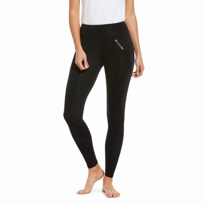 Black Women's Ariat Prevail Insulated Full Seat Pants | 4823-IBQJE