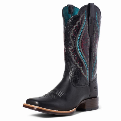 Black Women's Ariat PrimeTime Western Boots | 1630-EKGXS