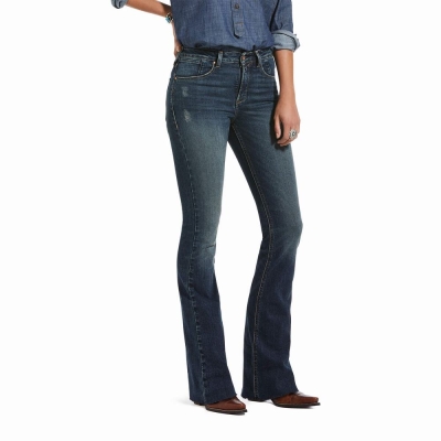 Blue Women's Ariat Premium High Rise Skinny Jeans | 8413-ZFSIU