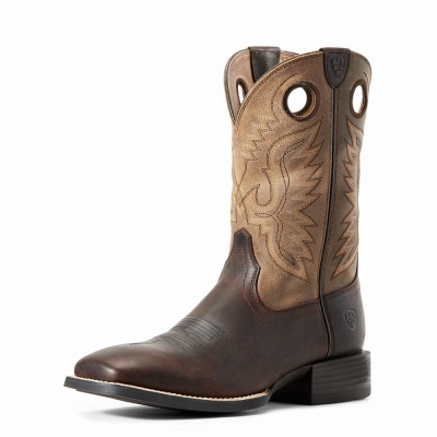 Brown Brown Men's Ariat Sport Ranger Western Boots | 0328-OFSPE