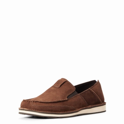 Brown Men's Ariat Cruiser Sneakers | 2043-KLZRY