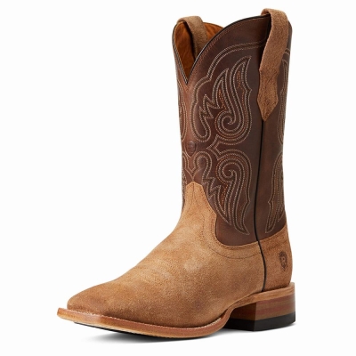 Brown Men's Ariat Relentless Sic 'Em Western Boots | 8607-JGYHT