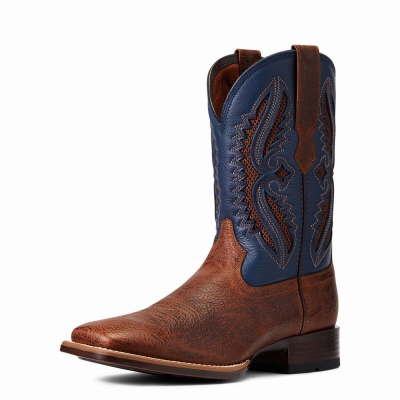 Brown Men's Ariat Rowder VentTEK 360 Western Boots | 5238-QSANE