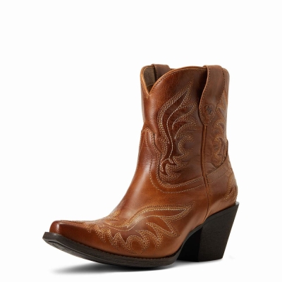 Brown Women's Ariat Chandler Booties | 9201-FGQTR