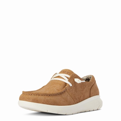 Brown Women's Ariat Hilo Sneakers | 1547-FYHJU