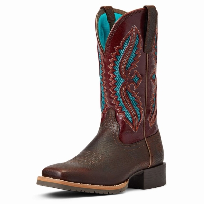 Brown Women's Ariat Hybrid Rancher VentTek 360 Western Boots | 8412-OSAVT