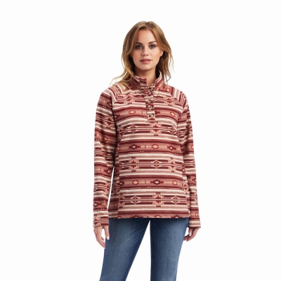 Brown Women's Ariat REAL Comfort Hoodies | 9537-ZRGBH