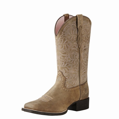 Brown Women's Ariat Round Up Remuda Western Boots | 9310-HIYTB