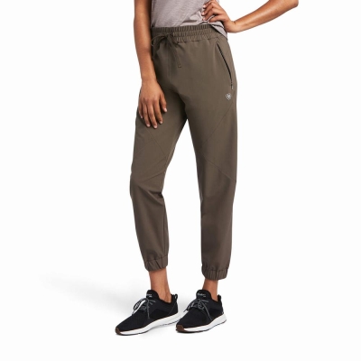 Brown Women's Ariat TEK Pants | 8097-EIJYS