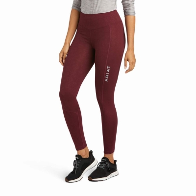 Burgundy Women's Ariat TEK Pants | 6503-GYQHZ