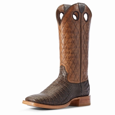 Chocolate Men's Ariat Relentless Winner's Circle Western Boots | 6783-SFGEL