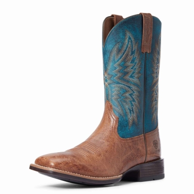 Dark Brown Men's Ariat Valor Ultra Western Boots | 2137-IRWHD