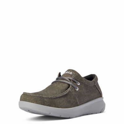 Deep Grey Men's Ariat Hilo Sneakers | 9648-NORAP