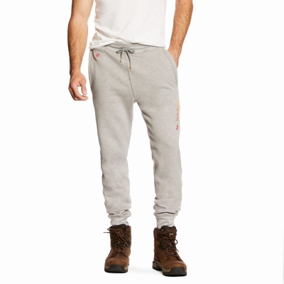 Grey Men's Ariat FR Pants | 3029-EFDZR