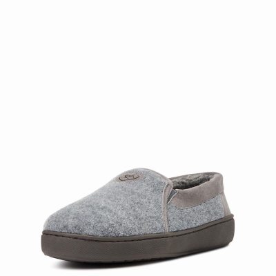 Grey Men's Ariat Lincoln Slippers | 2781-WLAFY