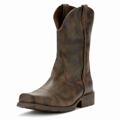 Grey Men's Ariat Rambler Dress Boots | 9823-RSYTJ