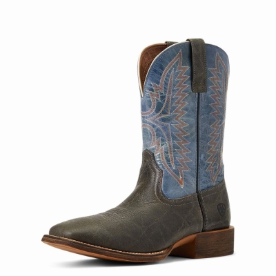 Grey Men's Ariat Sport Smokewagon Western Boots | 7152-OCSBM