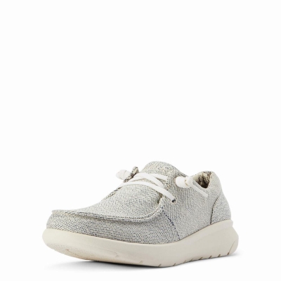 Grey Women's Ariat Hilo Sneakers | 4257-OYWCN