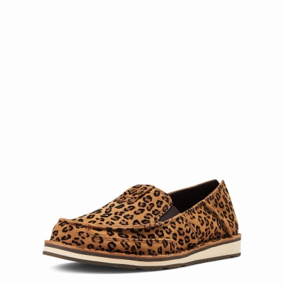 Leopard Women's Ariat Cruiser Sneakers | 4369-EDHKM