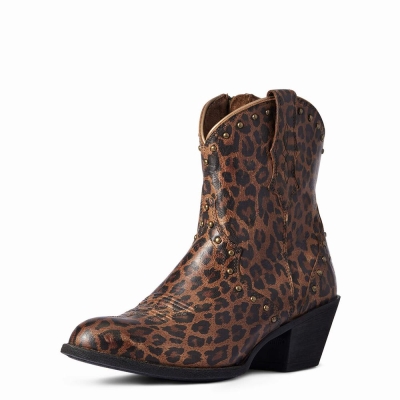 Leopard Women's Ariat Gracie Booties | 3509-NFLRH