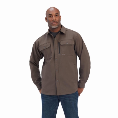 Multicolor Men's Ariat Rebar DuraStretch Utility Softshell Jackets | 8416-SCWHP