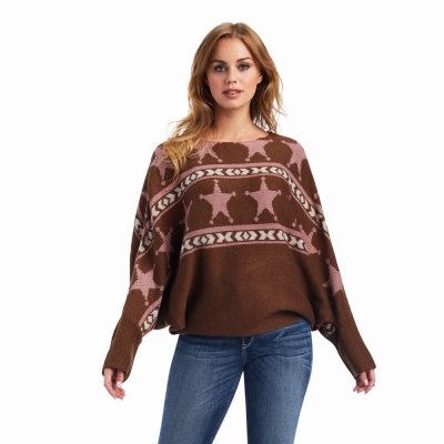 Multicolor Women's Ariat Lawless Sweaters | 1263-GVPWX