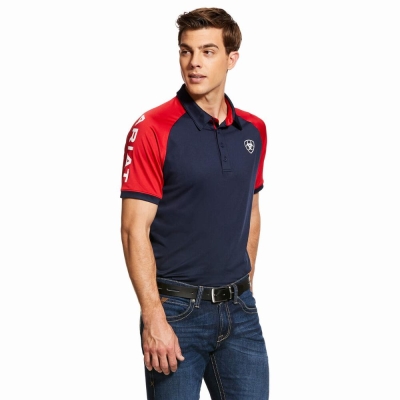 Navy Men's Ariat Team 3.0 English Riding | 7943-HOLUJ