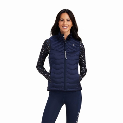 Navy Women's Ariat Ideal Jackets | 2086-SJMXP