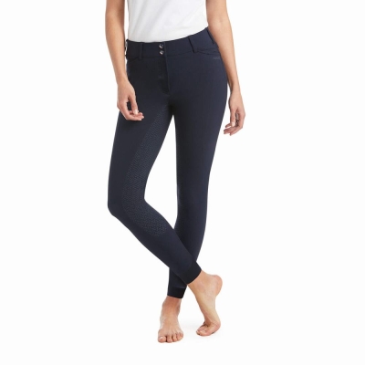 Navy Women's Ariat Prelude Full Seat Breech Pants | 2957-ZNAUD