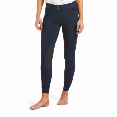 Navy Women's Ariat Prelude Pants | 8723-YATND