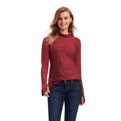 Orange Pink Women's Ariat Laguna Tops | 6598-NIGRU