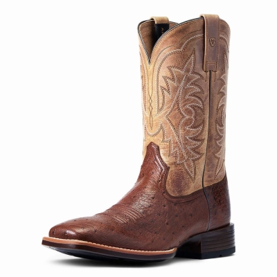 Red Men's Ariat Night Life Ultra Western Boots | 3905-BSFYU