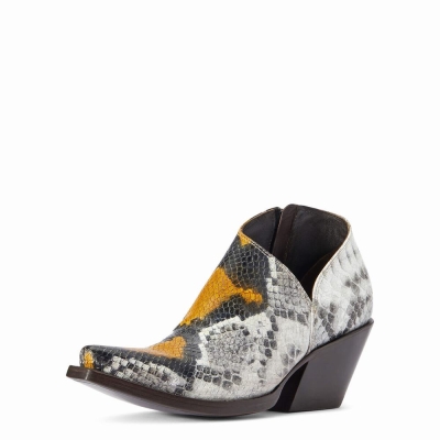 Yellow Snake Women's Ariat Jolene Booties | 3219-IYHMV