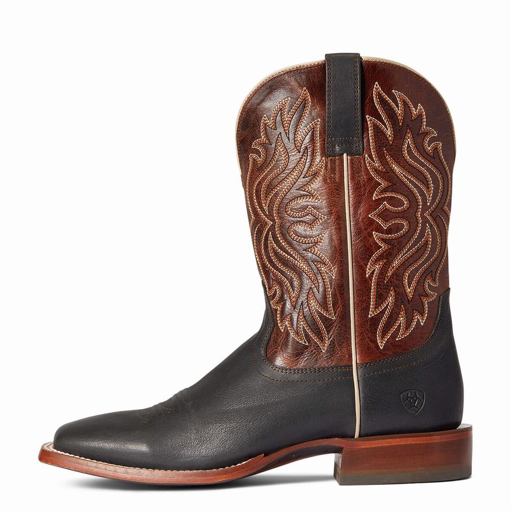 Black Men's Ariat Circuit Greeley Western Boots | 4862-UDEMT