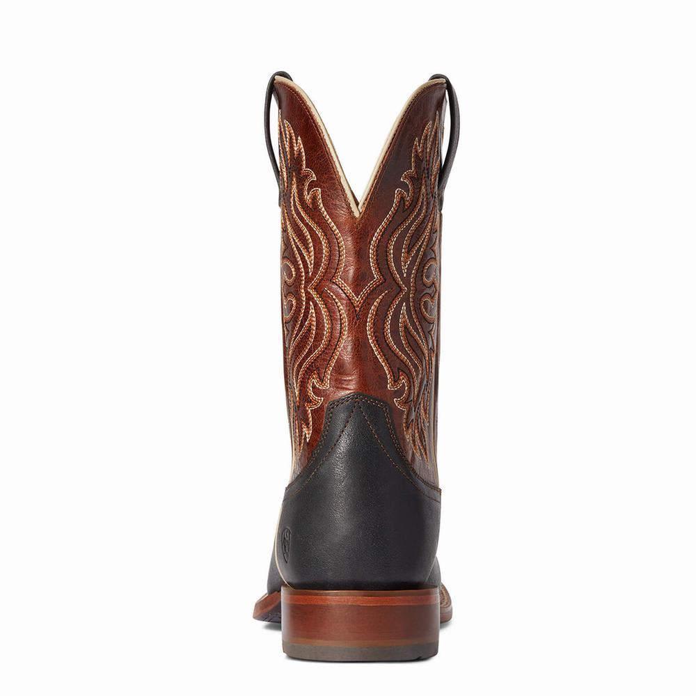 Black Men's Ariat Circuit Greeley Western Boots | 4862-UDEMT