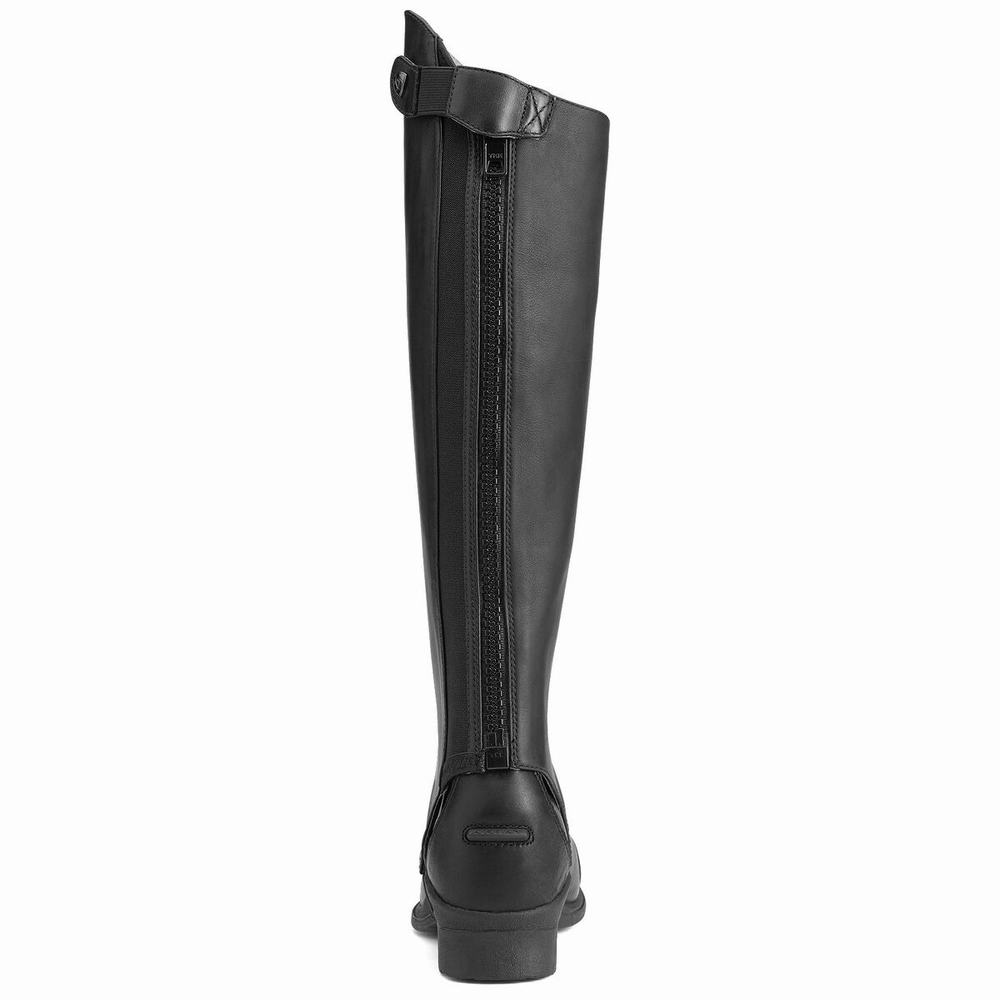 Black Men's Ariat Close Contour Chap Half Chap English Riding Boots | 3295-PQMDO