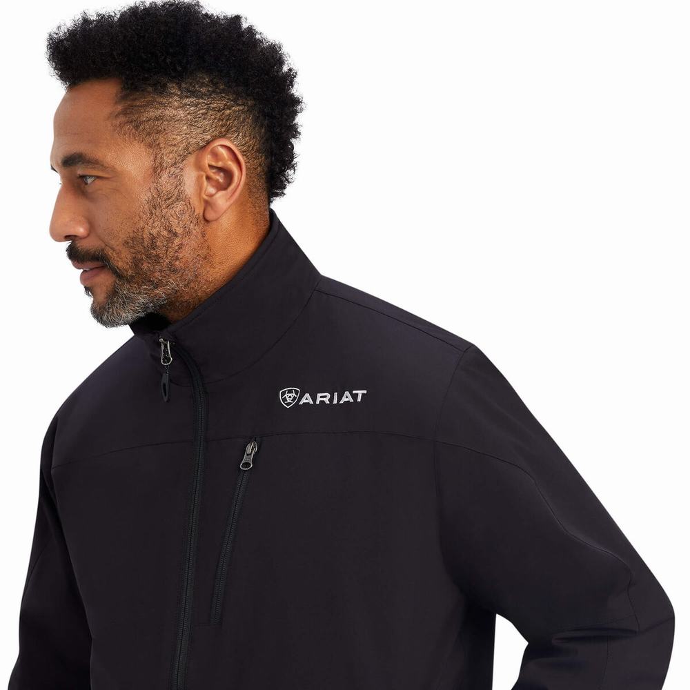 Black Men's Ariat Tek Flex Jackets | 8609-MBLOV