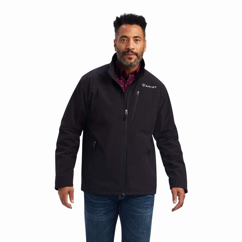 Black Men\'s Ariat Tek Flex Jackets | 8609-MBLOV