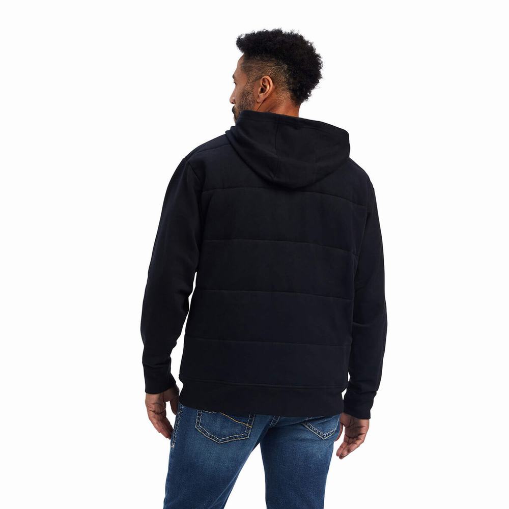 Black Men's Ariat Zephyr Hybrid Jackets | 2156-CNTRZ