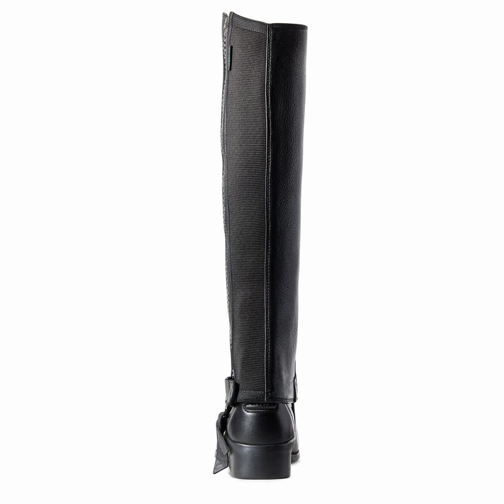 Black Women's Ariat Breeze Chap Half Chap English Riding Boots | 1430-KSCPX