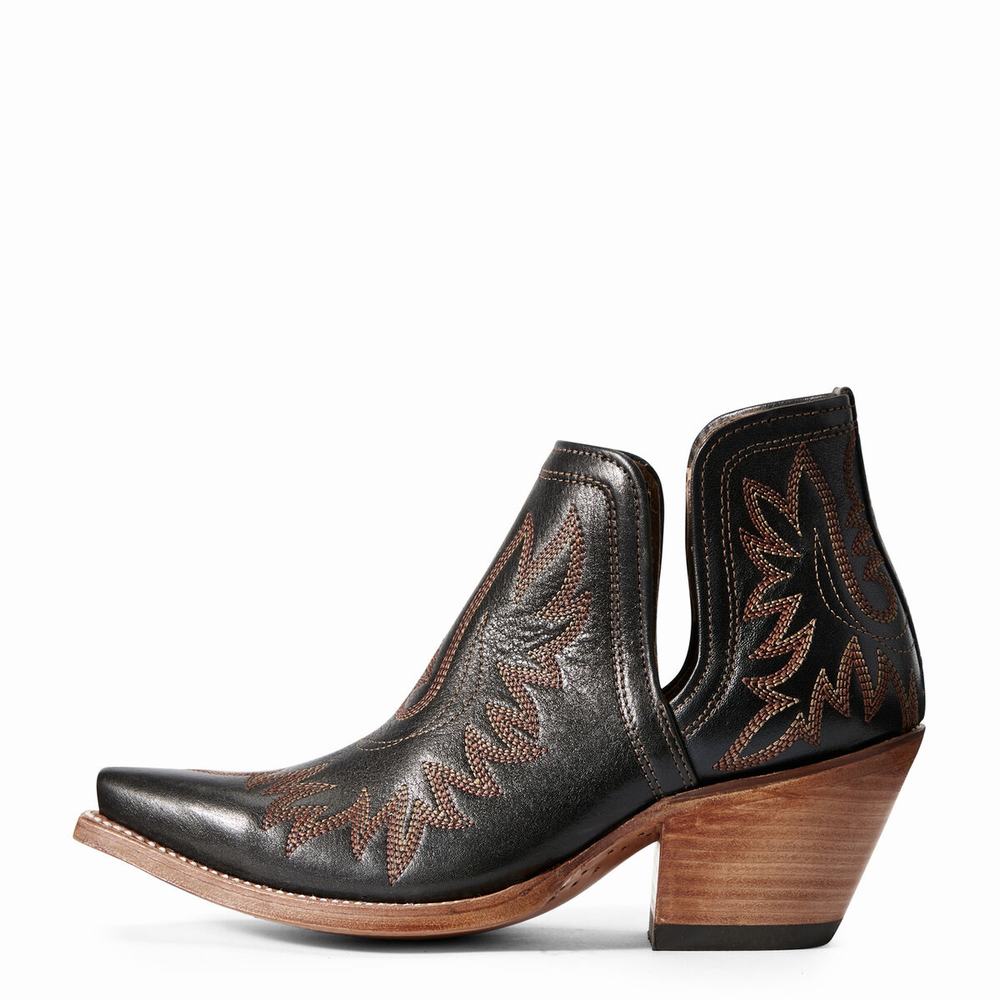 Black Women's Ariat Dixon Booties | 1497-RUYFJ