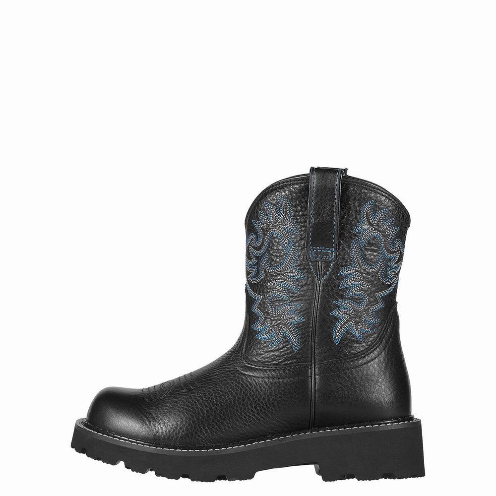 Black Women's Ariat Fatbaby Western Boots | 1728-TSQAJ