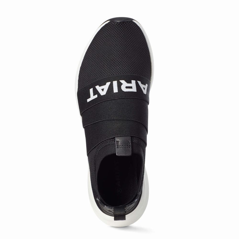 Black Women's Ariat Ignite Slip-On Sneakers | 3706-XIZSJ