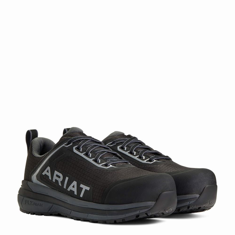 Black Women's Ariat Outpace™ Composite Toe Work Boots | 5840-BXOGE