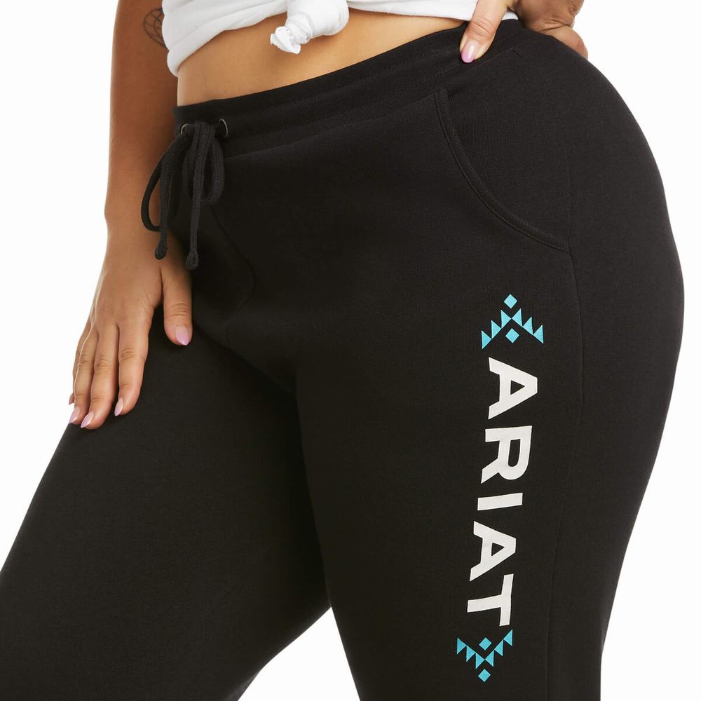 Black Women's Ariat Pants | 1859-RTAVB