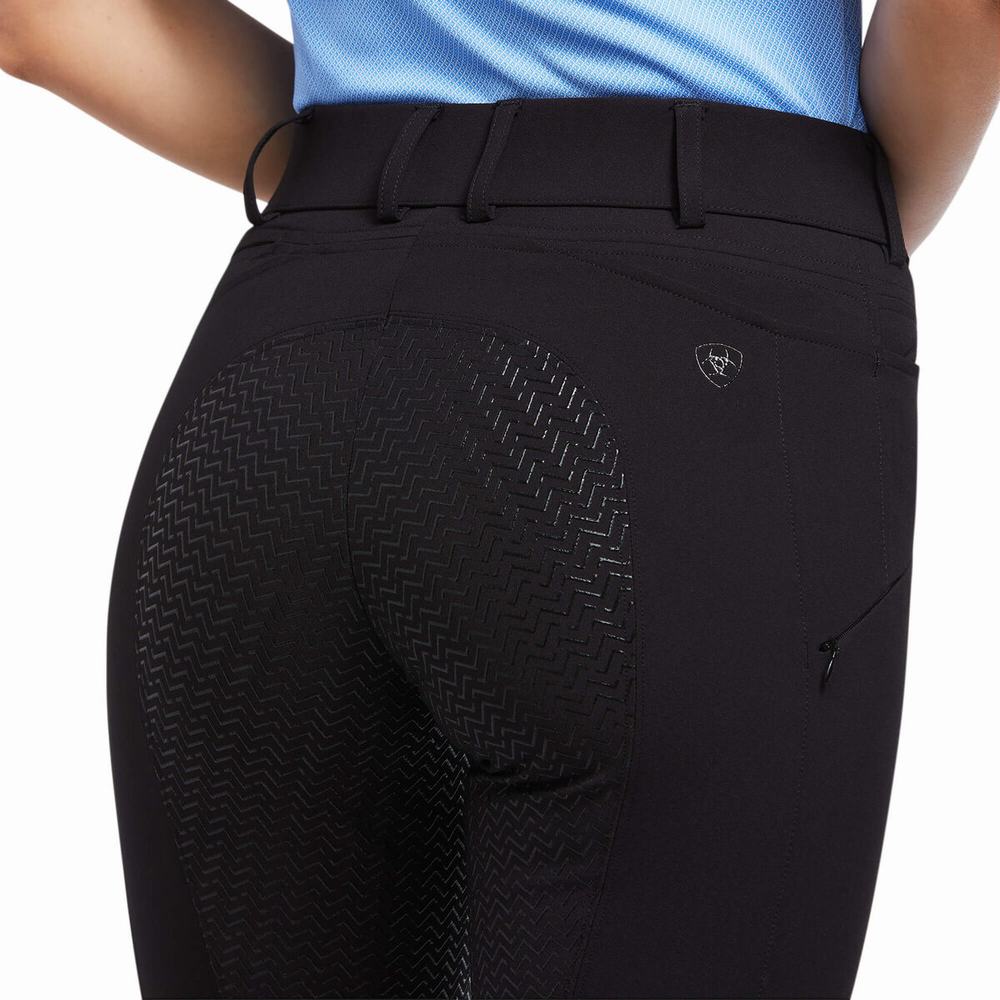 Black Women's Ariat Prelude Full Seat Breech Pants | 1586-CXQIA